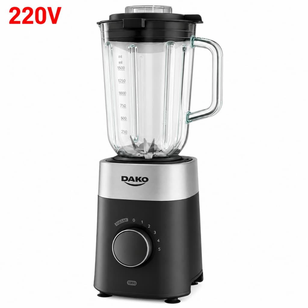 LIQUIDIFICADOR DAKO JARRA VIDRO 1200W 220V