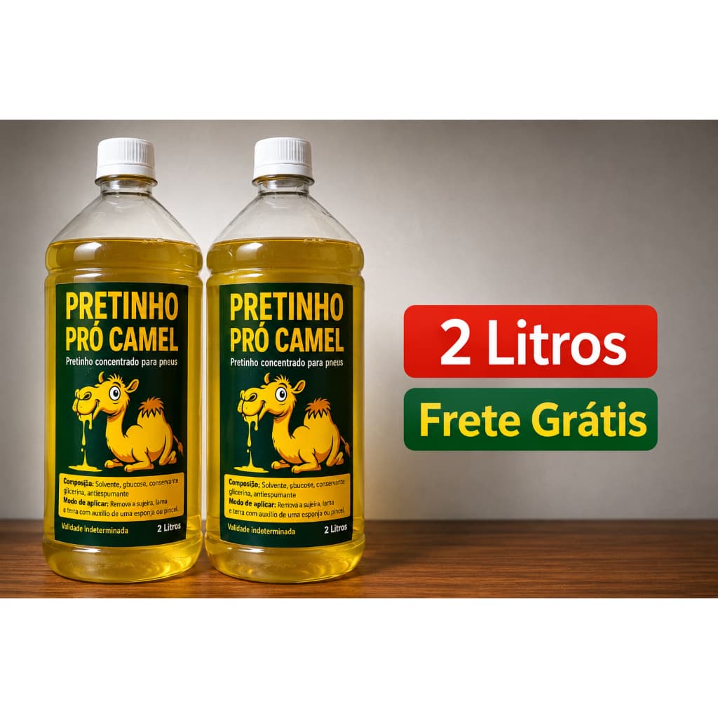 PRETINHO BABA DE CAMELO KIT 2 LITRO