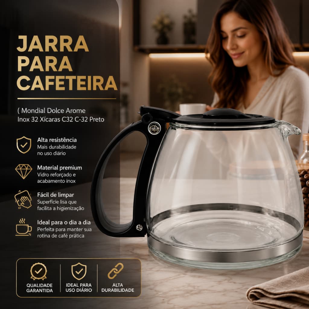 Jarra Cafeteira Mondial Dolce Arome 32 Xícaras C32