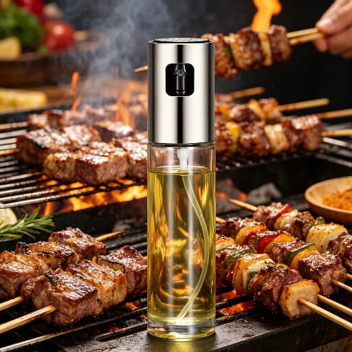 2 Spray Pulverizador Vidro Borrifador Azeite Vinagreessenciais De Cozinha