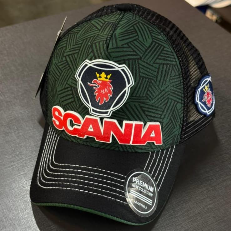 Boné Scania Silkado Premium Aba Curva Ajustável Estampado
