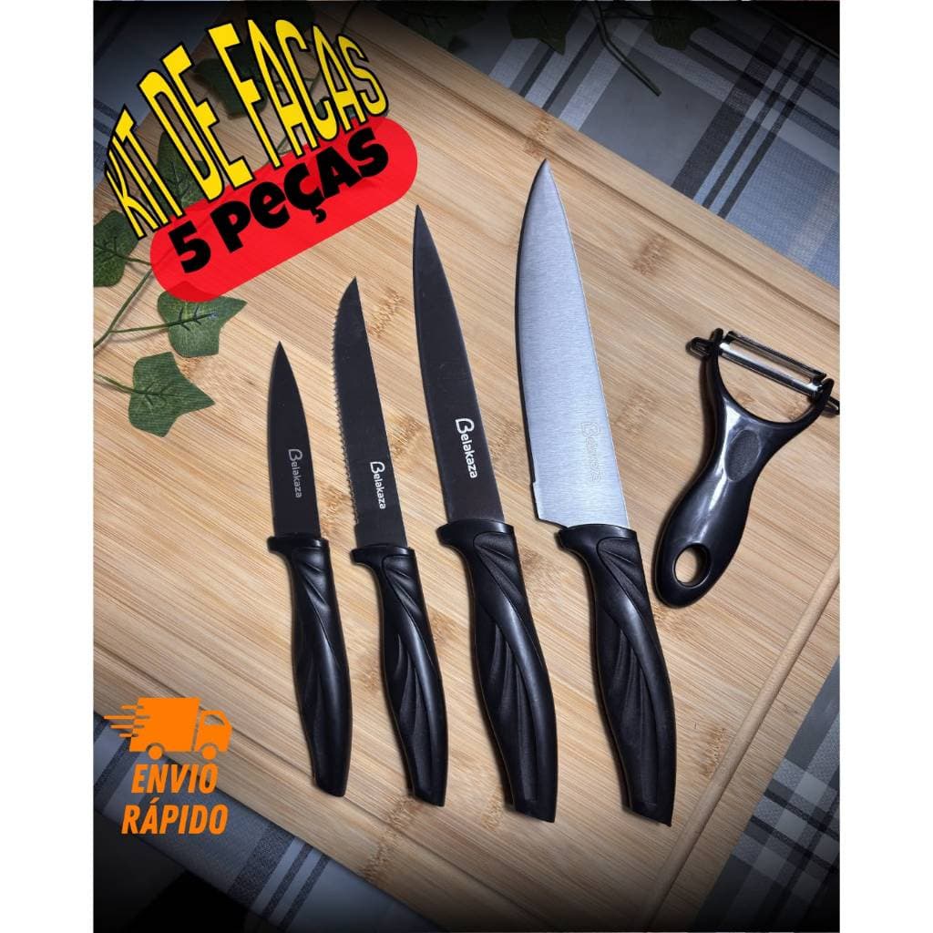 Kit de facas Belakaza completo 5 peças