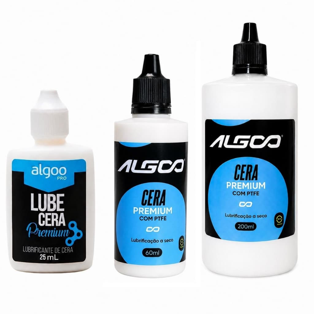 Óleo Lubrificante Corrente Bike Algoo Lube Cera 200ML 60ML ou 25ML