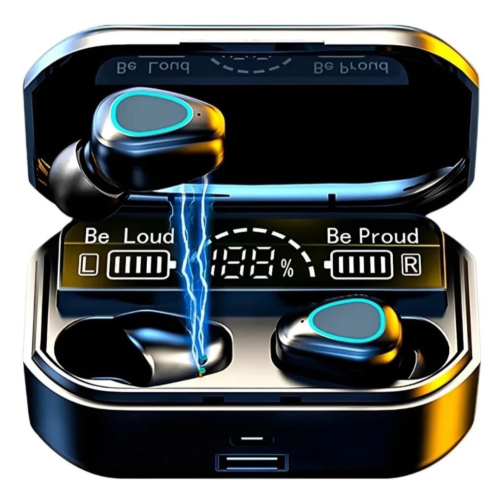 Fones De Ouvido Bluetooth Sem Fio Com LED Digital M10 TWS