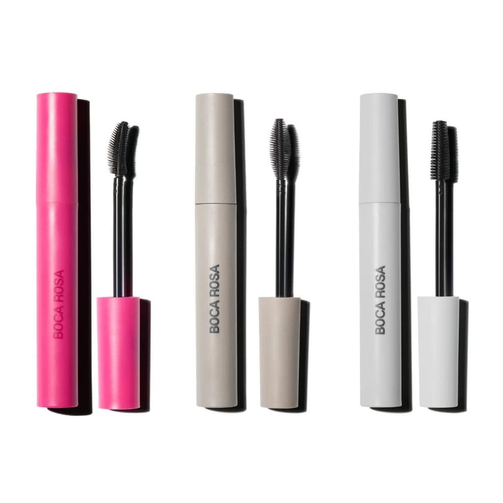 Kit Boca Rosa Máscara de Cílios Original 3 Em 1 Efeito Volume Natural Alongamento Curvatura