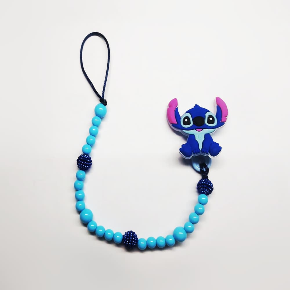 Prendedor de Chupeta Stitch Prendedor de Chupetas Angel Enxoval maternidade