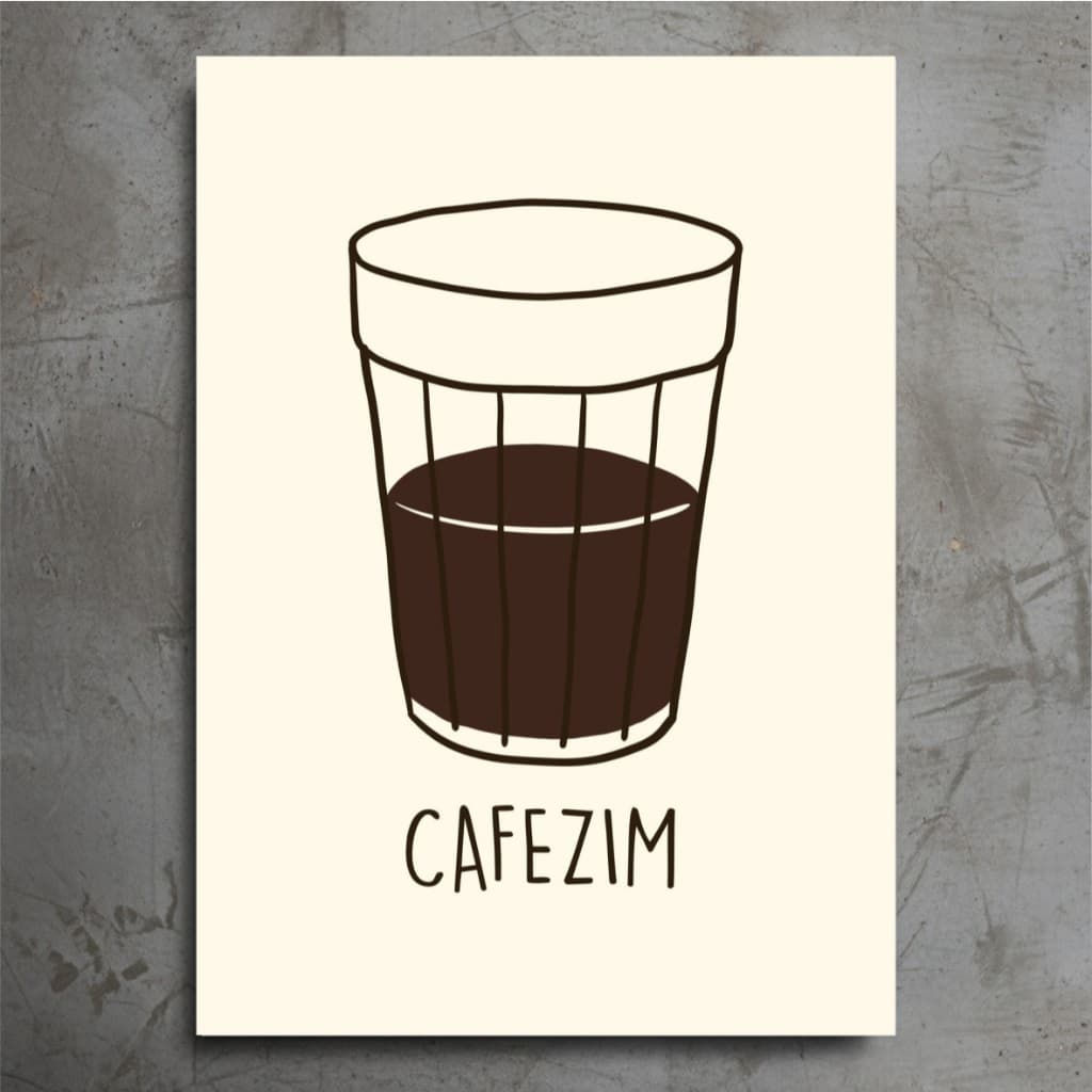 Placa Decorativa Cafezim Cafe Decoração de Parede - Placas Decorativas Divertido