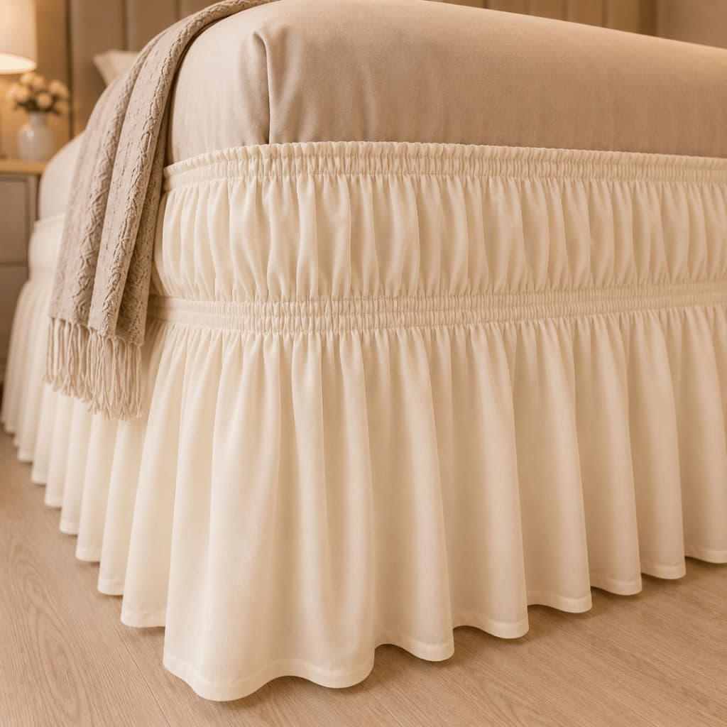 Saia Box Para Cama Box ( Casal Padrão) COM 2 ELÁSTICO - Promoção