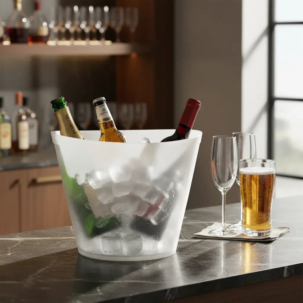 Baldes de Gelo 5L Ecologic Kit com 5 p/ Cerveja e Espumante Linha Premium PP