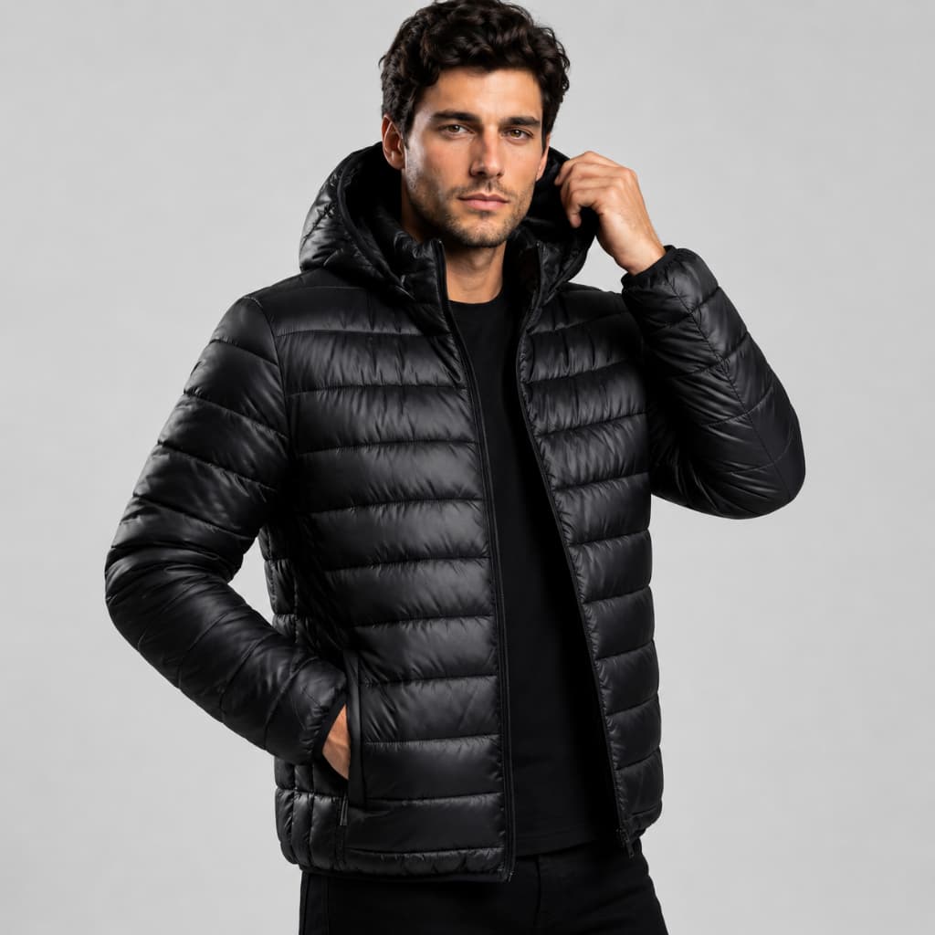Jaqueta Puffer Jaqueta Bobojaco Jaqueta Impermeável Jaqueta Térmica Casaco Masculino Masculina Jaqueta Nylon