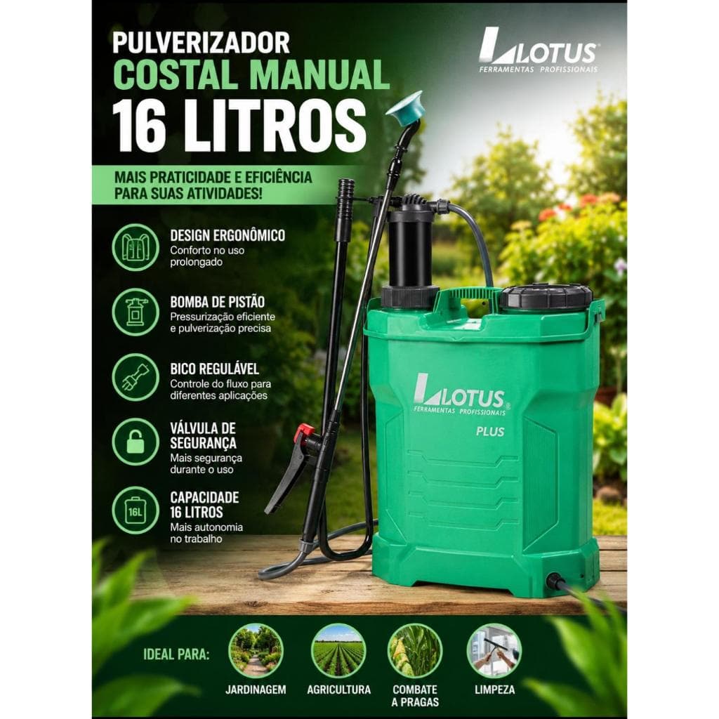 Pulverizador Manual Costal 16 Litros | 2006