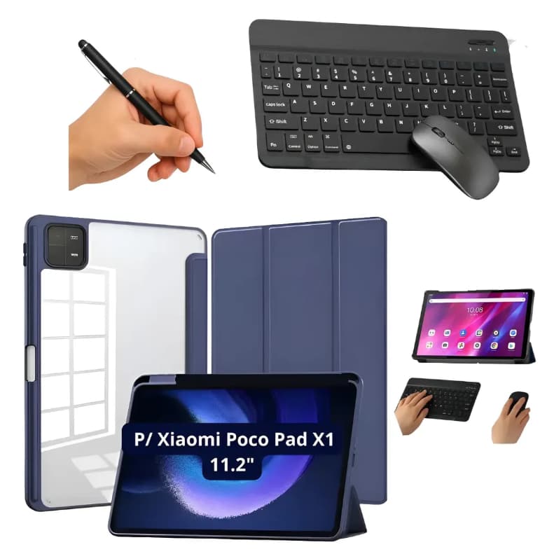 Case + Teclado + Caneta P/tab Xiaomi Poco Pad X1 2025