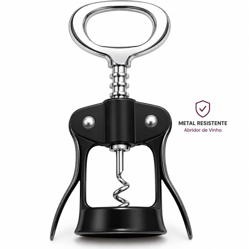 Saca Rolha Borboleta Inox Profissional para Cozinha
