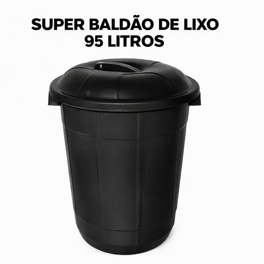Cestao Lixeira Multiuso Baldao 95 Litros Roupas Organizador Brinquedos Armazenar Agua