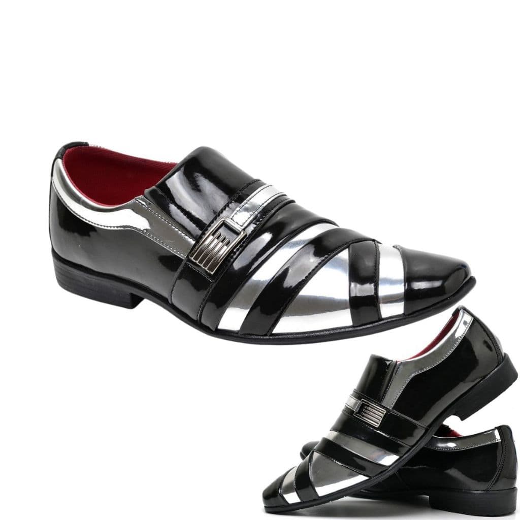 Sapato Masculino Social Premium Bico Fino Prata Elegante Confortável Linha Amsterdã