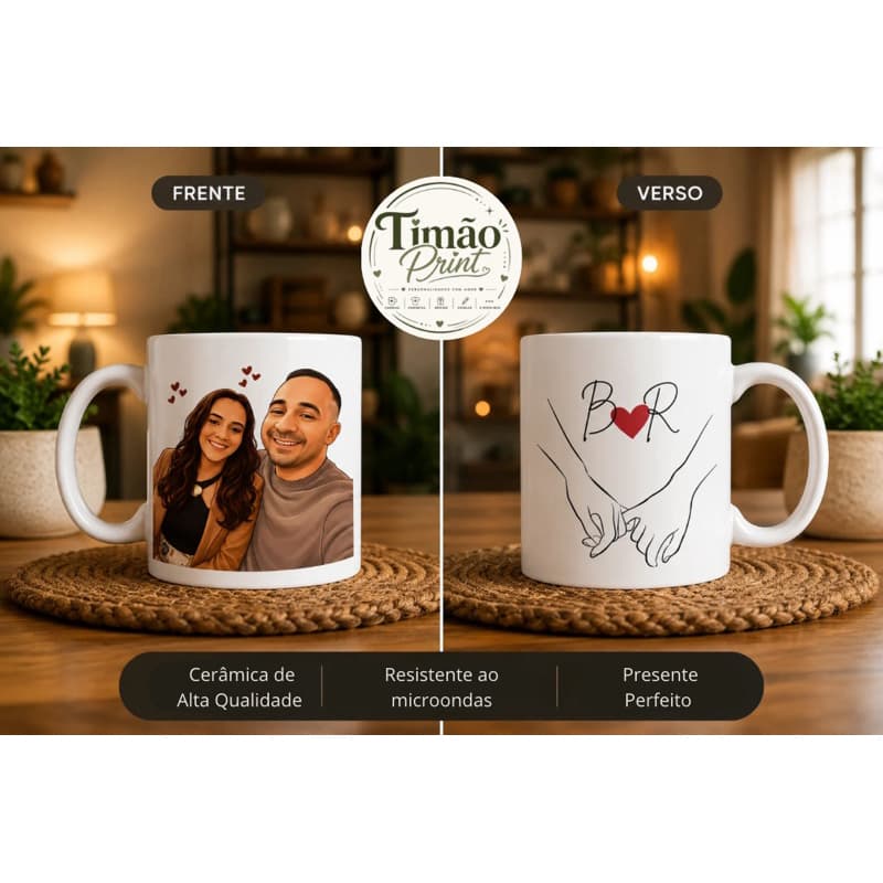 CANECA PERSONALIZADA CARICATURA EXCLUSIVA | DIA DOS NAMORADOS|