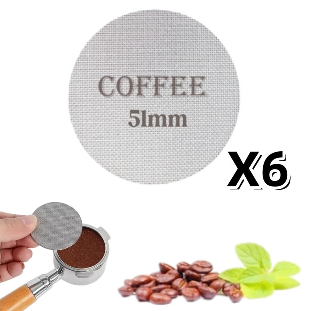 Puck Screen 51mm Filtro Malha 316  Aço Inox P/ Cafeteira Espresso para filtro de café expresso, 1,7 mm de espessura