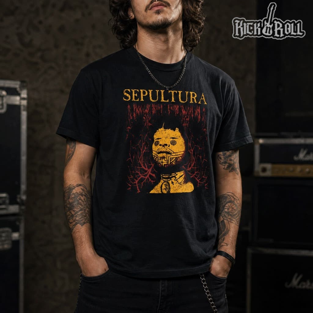 Camisa Camiseta Banda Sepultura Roots T-Shirt Unissex 100% Algodão *ROCK IN RIO 2026*