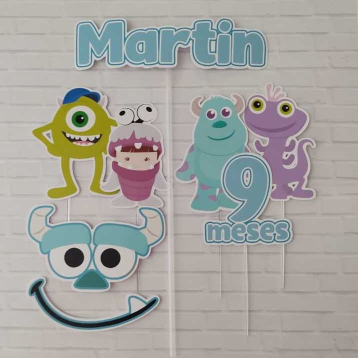 Topo de Bolo Monstros S.A Menino ou Menina Personalizado/Topo de bolo/VÁRIOS TEMAS.