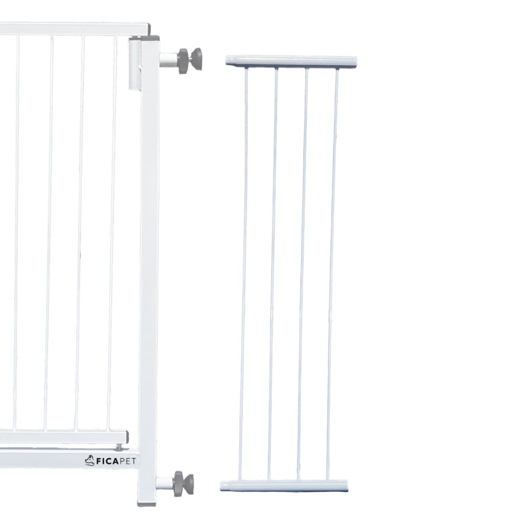 Extensor Prolongador Portão Segurança pet Aria FICAPET Bebê Criança proteção reforçado 74cm altura 20cm comp.