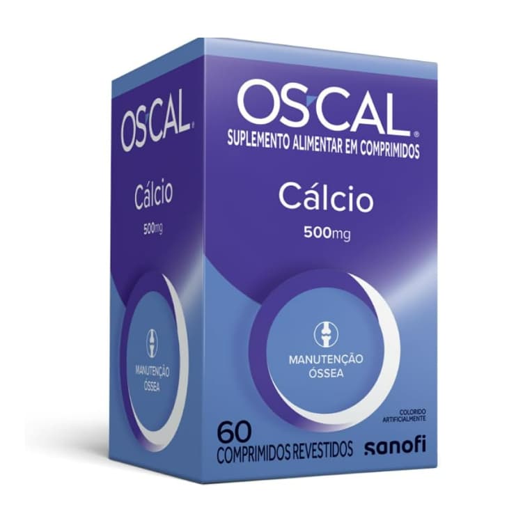 2 unidades Oscal - Cálcio 500mg, 60 comprimidos