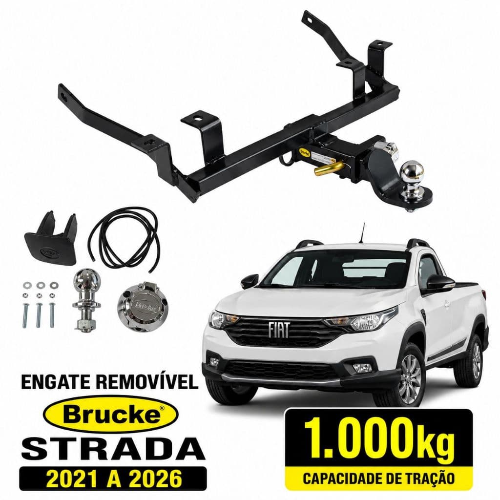 Engate Reboque Removível Strada 2021 a 2026 1.000kg