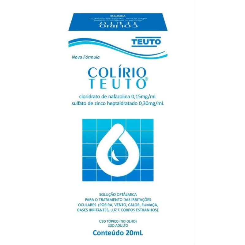 Lubrificante Ocular Colirio Teuto Gotas Oftálmicas Hidratantes para Olhos Secos | Original | Drogaria Solfar