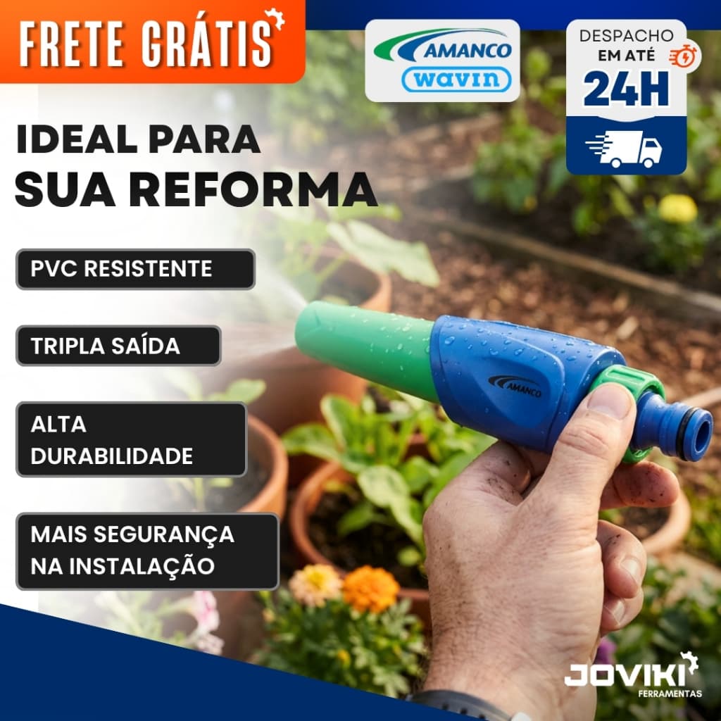 Esguicho Aspersor Simples para Mangueira 1/2 Amanco