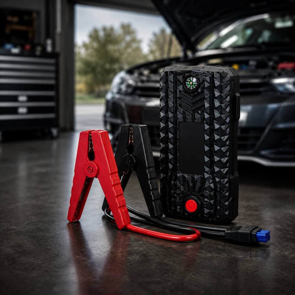 Chupeta Portátil 12V Para Carro 300A 600A Pico Com Lanterna Auxiliar
