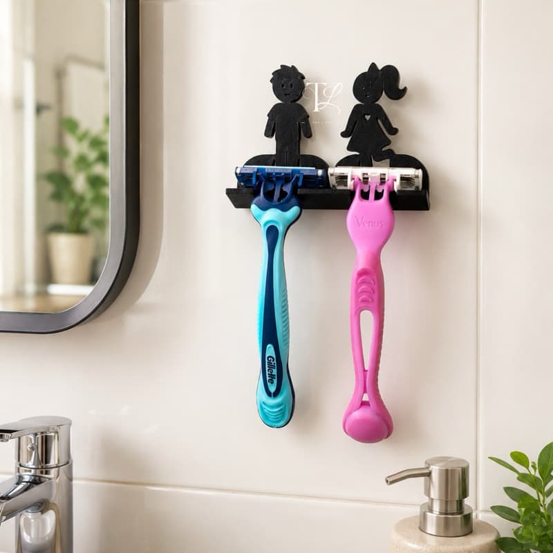 Suporte de Barbear Gillette Masculino e Feminino – Organização Prática p/ Banheiro