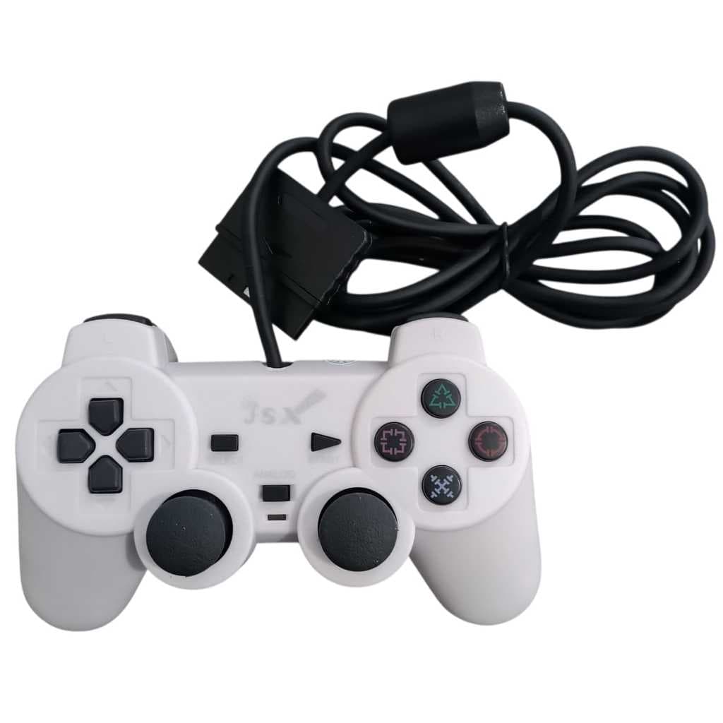 Controle Original JSX Alta Qualidade PS2 e PS1 Com Fio 1,8m