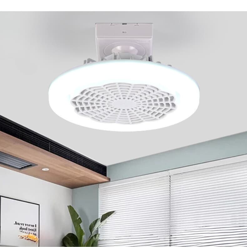 Ventilador De Teto Moderno Com  Luzes de Led  Ventilador De Soquete Fechado De 10 Polegadas Bivolt