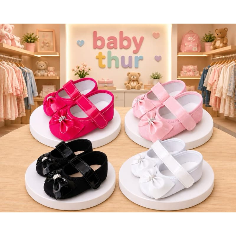 Sapatilha Infantil Menina Bebê Original Laço Princesa