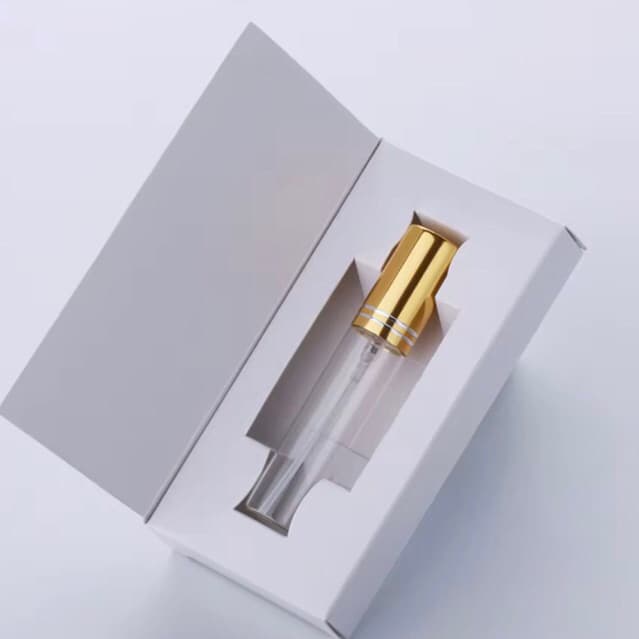Kit Decant Mini Frasco 10ml Vidro Vazio e Caixa Branca Porta Perfume Decant Lembrancinhas Festa