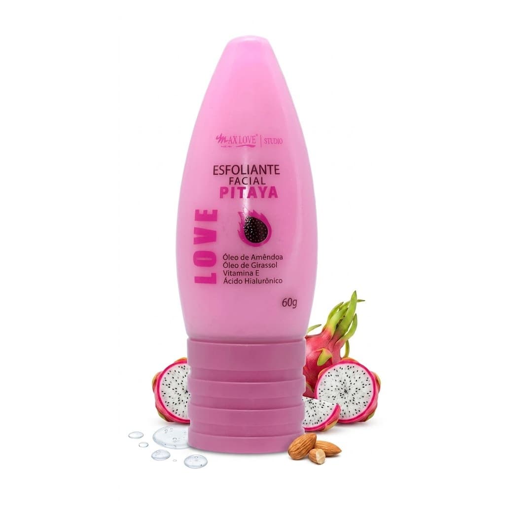 Esfoliante Facial De Pitaya Max Love 60g Pele Macia E Hidratada