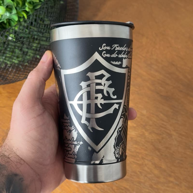 Copo Térmico Personalização em 360 Graus FLUMINENSE 473 ML Personalizado Time