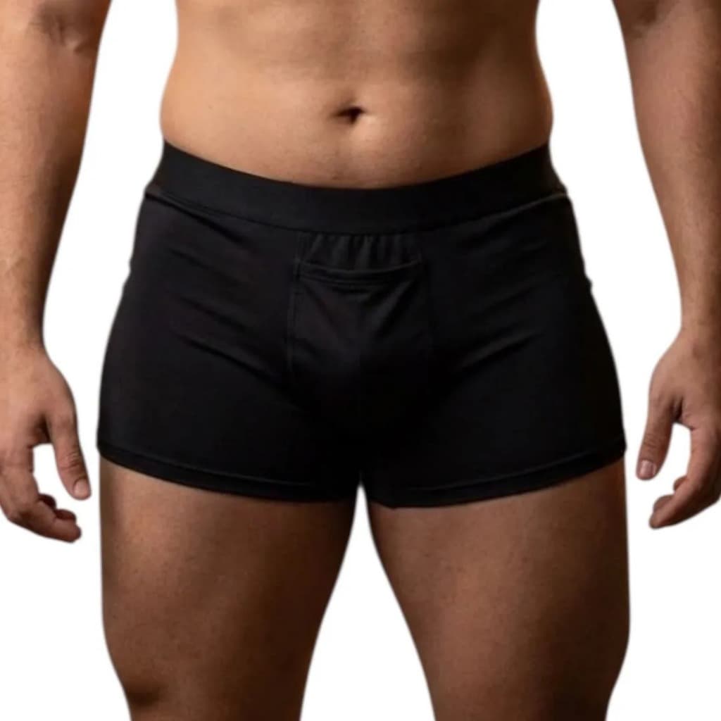 Cueca Boxer Masculina Com Bolso Anatômica Respirável