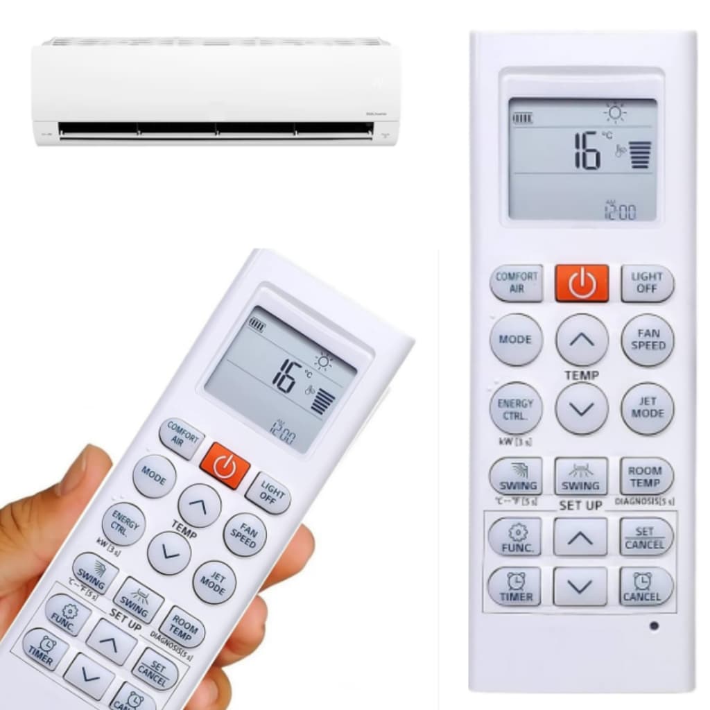 Controle Universal Para Ar Condicionado LG Remoto Inverter Split Dual Quente e Frio