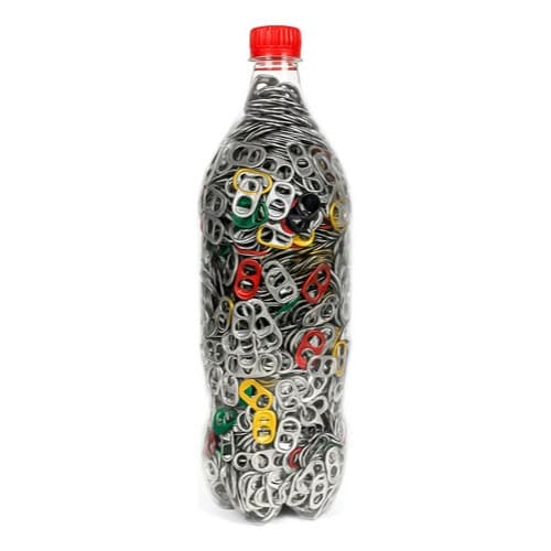 Lacre Anel Alumínio Latinha Cerveja e Refrigerante Pet 2 Litros P/ Artesanato