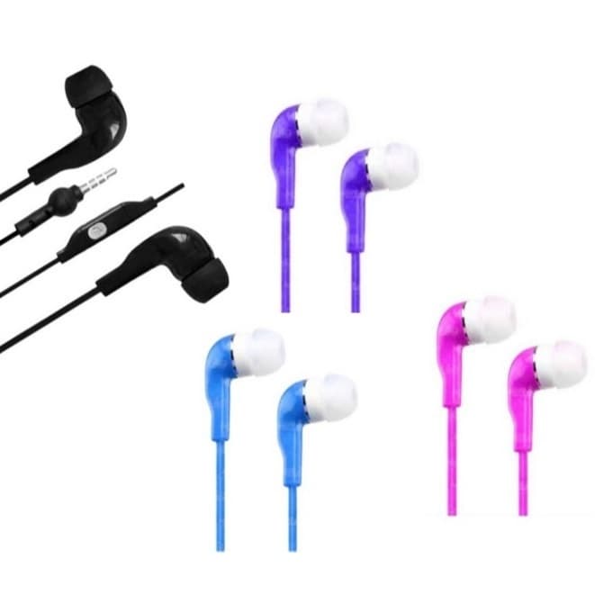 Kit C/3 🎧 Fone de Ouvido Com Fio P2 3,5mm Intra-Auricular Colorido Som Estéreo Universal