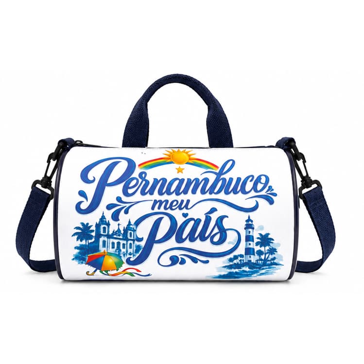 Bolsa Mochila Mochilinha Malinha Personalizada Bandeira de Pernambuco Meu Pais