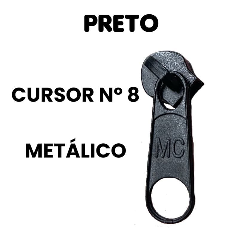 50 cursor nº8 carrinho para bolsas, mochilas zíper.