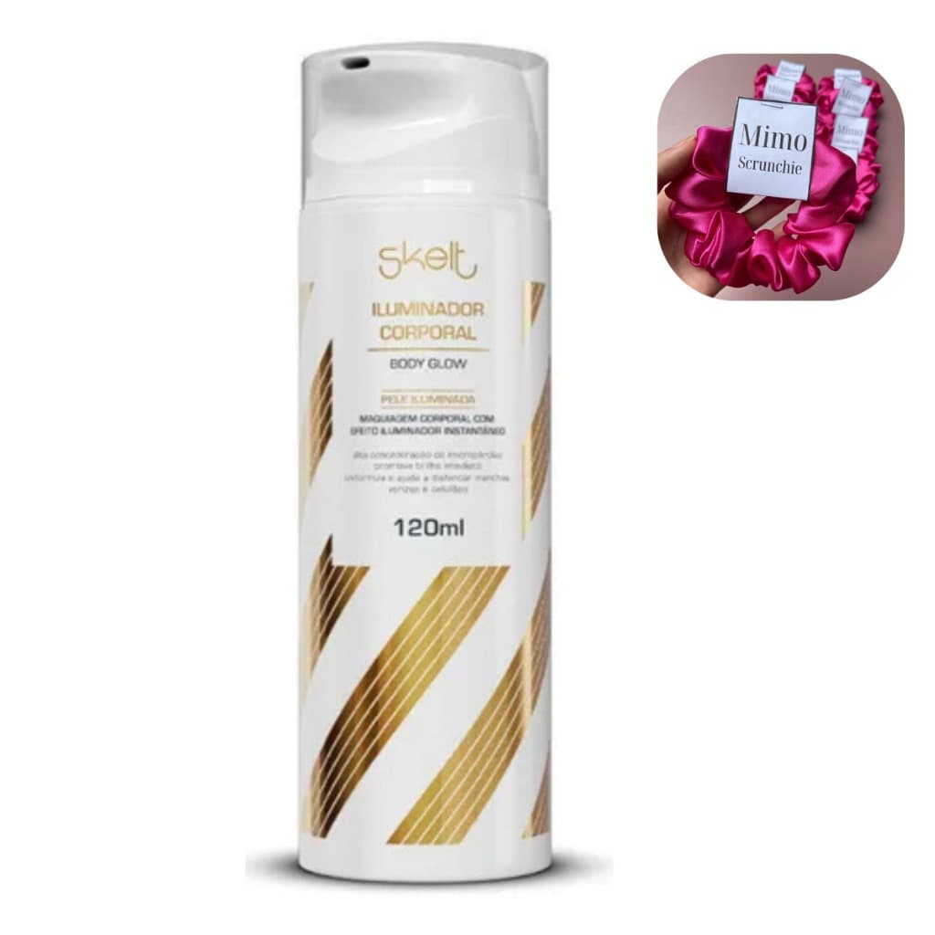 Iluminador Corporal 120ml - Maquiagem Corporal Efeito Iluminador Instantaneo Uniformiza a Pele