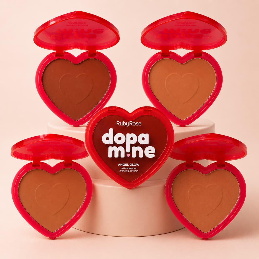 Pó Bronzeador Angel Glow Dopamine Ruby Rose Efeito Bronzeado Natural
