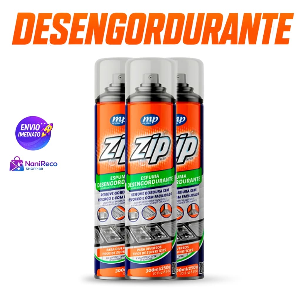 Desengordurante Spray Espuma Aerossol 300mL – Remove Gordura Pesada de Fogão, Forno, Coifa e Inox