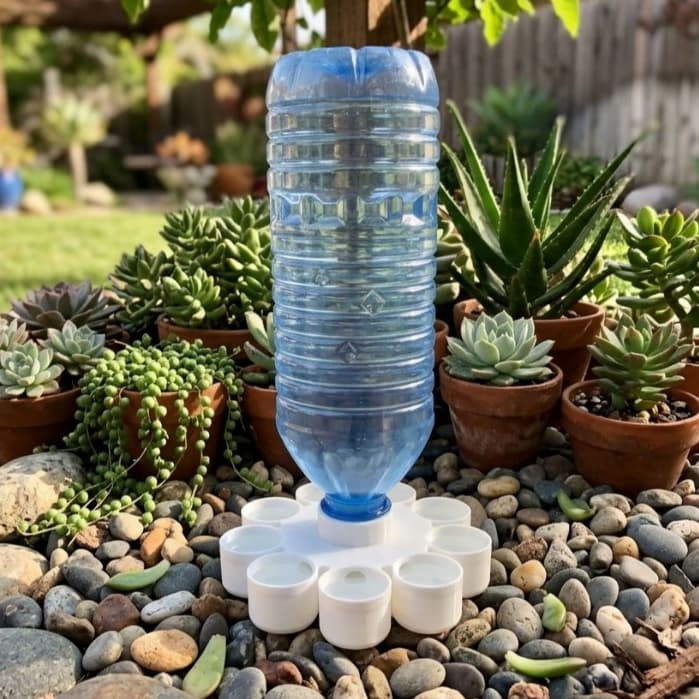 Bebedouro Automático Para Codornas E Pintinhos 9 Furos (Para Garrafa Pet)