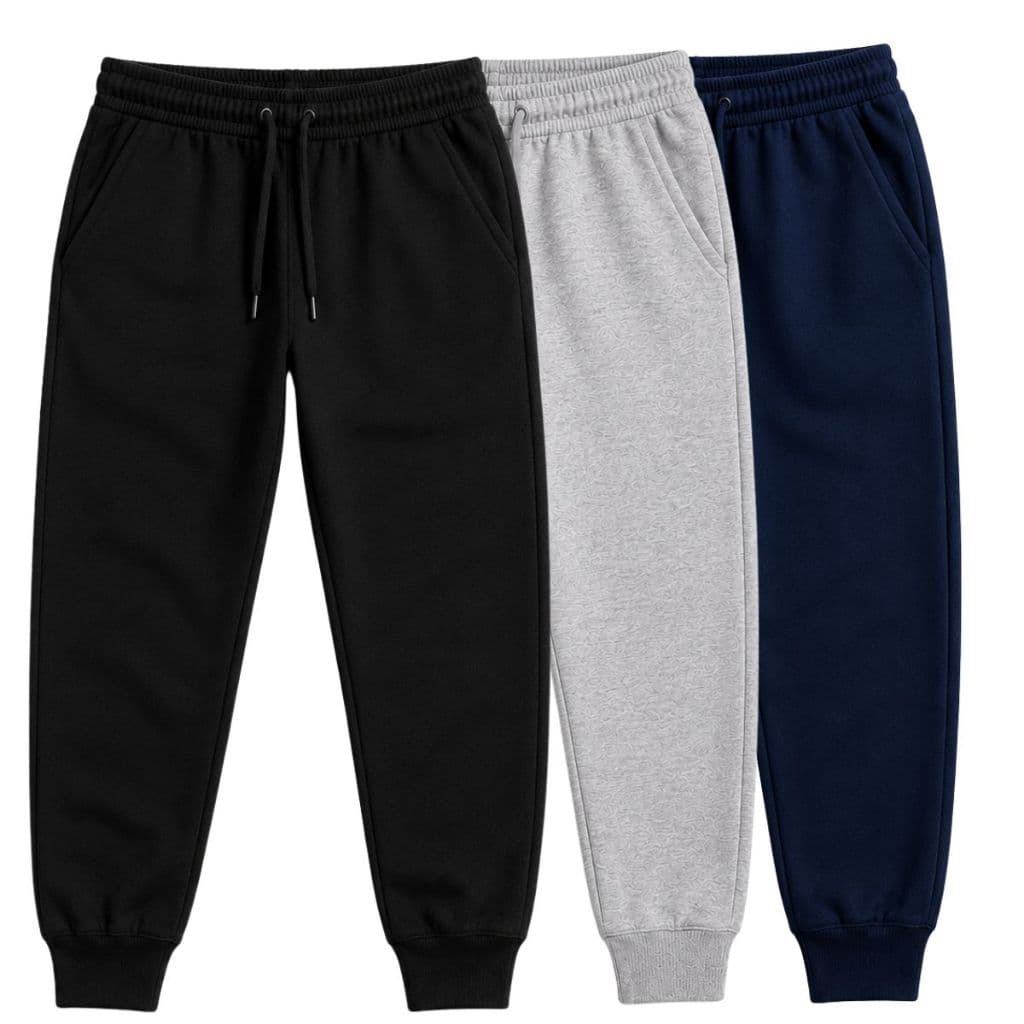 Calça Moletom Jogger c/ Punho Masculina Inverno