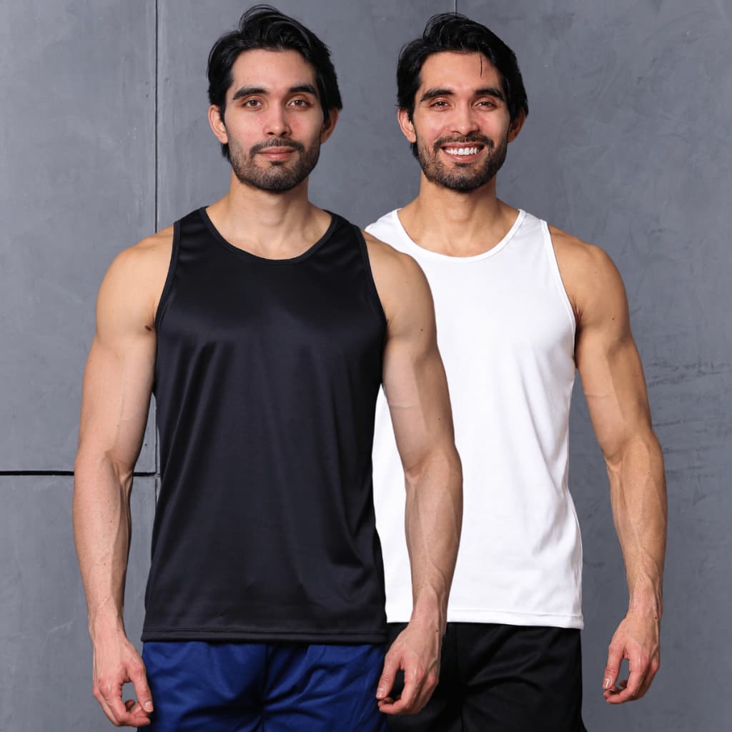 KIT 2 Regata Dry Fit Masculina - Casual - Treino - Academia - Esportes - Exercícios - Corrida
