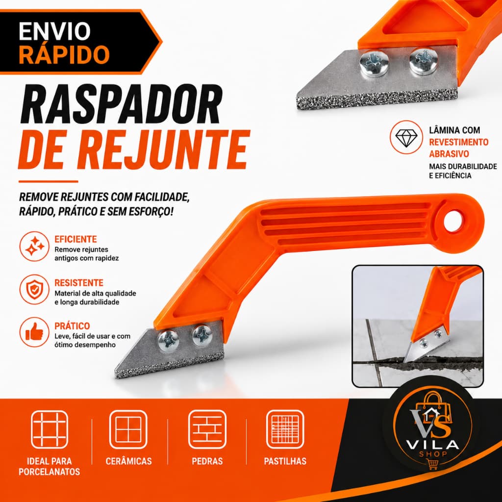 Raspador de Rejunte Lamina 50MM Com Acabamento