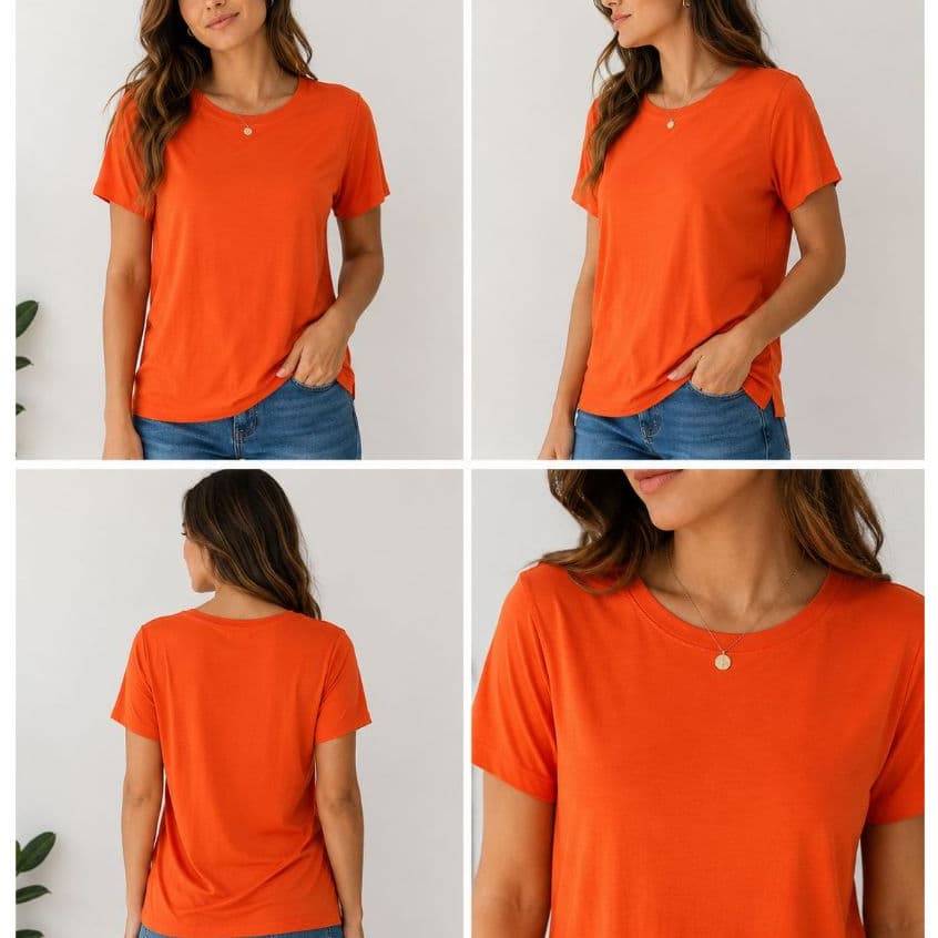 Blusa Feminina Lisa 100% Viscose Leve Casual Dia a Dia